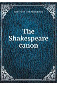 The Shakespeare canon