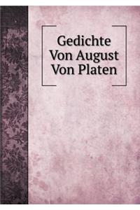 Gedichte Von August Von Platen