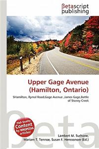 Upper Gage Avenue (Hamilton, Ontario)