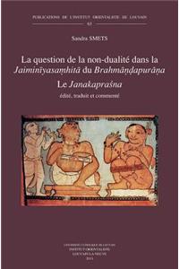 La Question de la Non-Dualite Dans La Jaiminiyasamhita Du Brahmandapurana