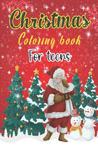 Christmas Coloring Book For Teens