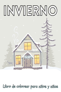Invierno Libro de colorear para niños y niñas