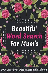 Beautiful Word Search For Mum's