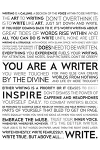 The Writing Manifesto Writer's Journal - Creative Inspiration for Writers, Authors & Poets - Blank Lined Notebook