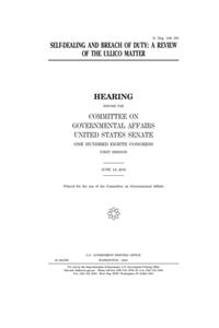 Self-dealing and breach of duty