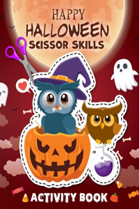 Happy halloween Scissor Skills Activity Book