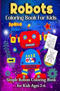 Robots Coloring Book For Kids