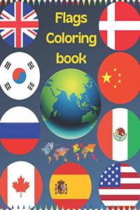 Flags coloring book