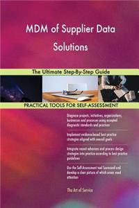 MDM of Supplier Data Solutions The Ultimate Step-By-Step Guide