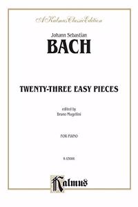 Bach Mugellini 23 Easy Pieces Piano Solos