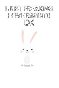 I Just Freaking Love Rabbits Ok