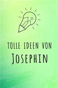 Tolle Ideen von Josephin: Kariertes Notizbuch mit 5x5 Karomuster für deinen Vornamen