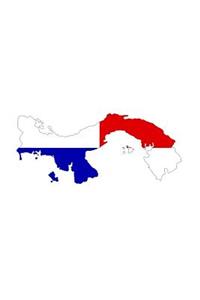 Flag of Panama Overlaid on the Panamanian Map Journal