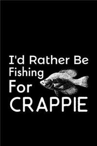 I'd Rather Be Fishing For Crappie