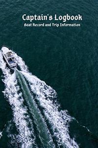 Captain's Logbook Boat Record and Trip Information