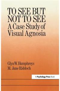 To See But Not To See: A Case Study Of Visual Agnosia