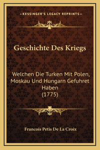 Geschichte Des Kriegs