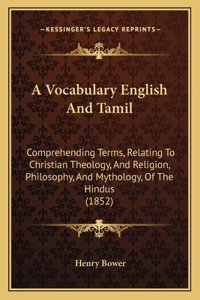 Vocabulary English And Tamil