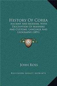 History Of Corea