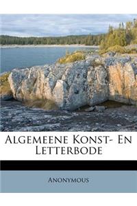 Algemeene Konst- En Letterbode