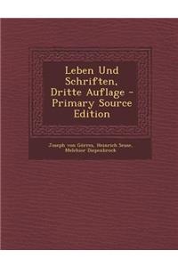 Leben Und Schriften, Dritte Auflage