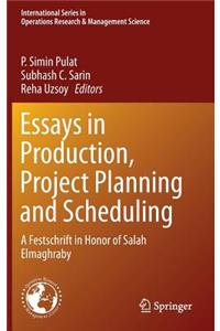 Essays in Production, Project Planning and Scheduling