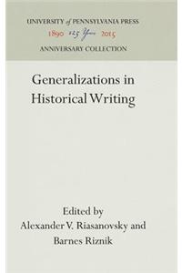 Generalizations in Historical Writing