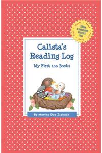 Calista's Reading Log
