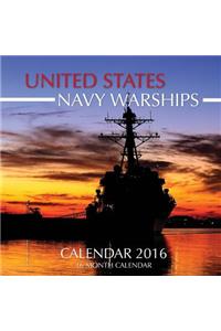 United States Navy Warships Calendar 2016