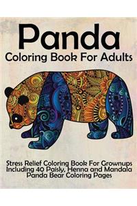 Panda Coloring Book For Adults