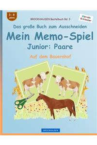 BROCKHAUSEN Bastelbuch Bd. 3 - Das große Buch zum Ausschneiden - Mein Memo-Spiel Junior