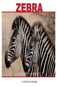 Zebra Weekly Planner 2017