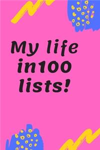 My life in 100 lists