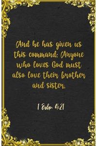 And he has given us this command
