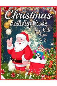 Christmas Activity Book for Kids Ages 4-8