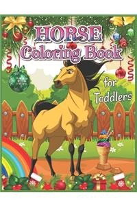 Horse Coloring Book for Toddlers