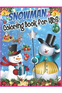 Snowman Coloring Book for Kids