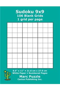 Sudoku 9x9 - 106 Blank Grids