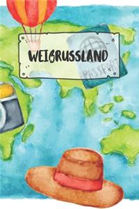 Weißrussland: Liniertes Reisetagebuch Notizbuch oder Reise Notizheft liniert - Reisen Journal für Männer und Frauen mit Linien