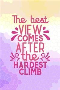 The Best View Comes After The Hardest Climb