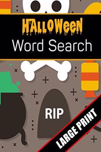 Halloween Word Search Large Print