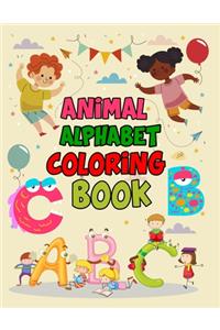 Animal Alphabet Coloring Book