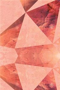 Rose Gold Geometric Triangle