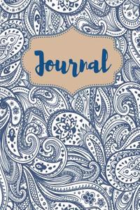 Paisley Blue Notebook