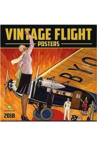 Vintage Flight Posters Smithsonian 2018 Wall Calendar