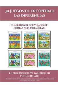 Libros de guardería con números (30 juegos de encontrar las diferencias)