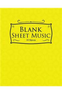 Blank Sheet Music - 10 Staves