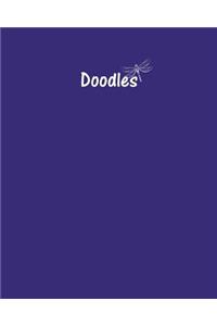 Doodles Journal - Great for Sketching, Doodling or Planning with Purple Cover