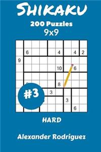 Shikaku Puzzles 9x9 - Hard 200 vol. 3