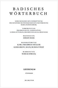 Badisches Wörterbuch. Band V/Lieferung 84